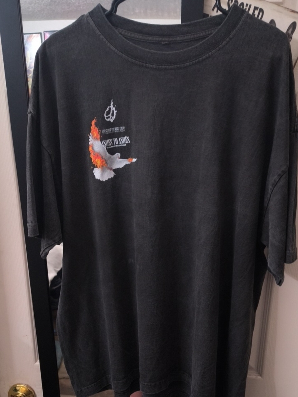 Size XL Vintage Wash Civil Regime Ashes To Ashes